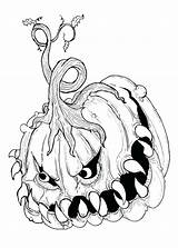 Monster Scary Coloring Pages Print Really Printable Color Kids Creepy Getcolorings sketch template