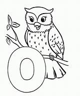 Coloring Letter Owl Animal Pages Sheets Come Kids Os Color Clipart Activity Alphabet Cartoon Library sketch template