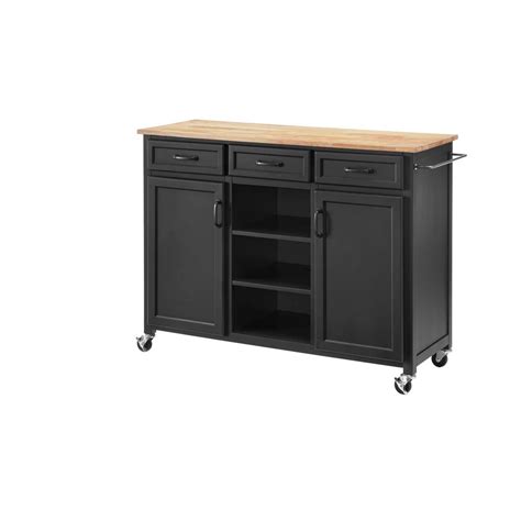 home decorators collection home decorators collection midnight blue wood kitchen island