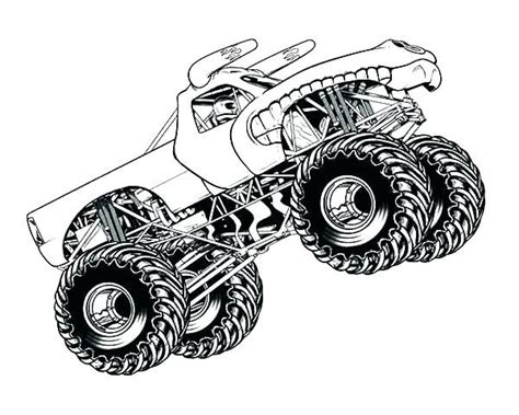 printable monster truck coloring pages loemstom