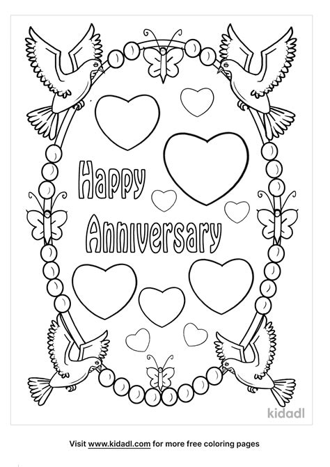 happy anniversary coloring page coloring page printables kidadl