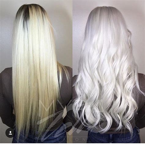 My Before And After Icy Platinum Blonde Platinblond Weißblonde