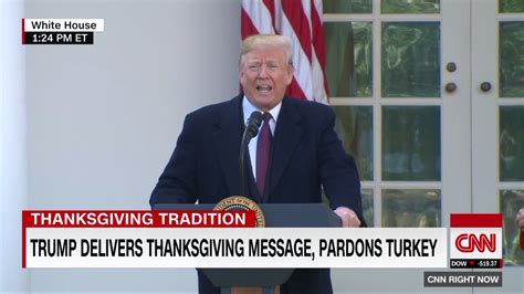 live updates president trump pardons a turkey