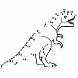 Dot Dots Dinosaur Connect Dinosaurs Rex Printable Worksheets Kids Coloring Bigactivities Tyrannosaurus Letters Pages Cartoon Printables Valentine Zahlen Count Nach sketch template
