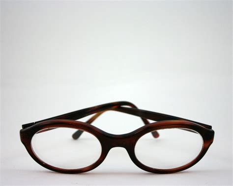 vintage tortoise shell glasses 1970s eyewear brown oval frames 30