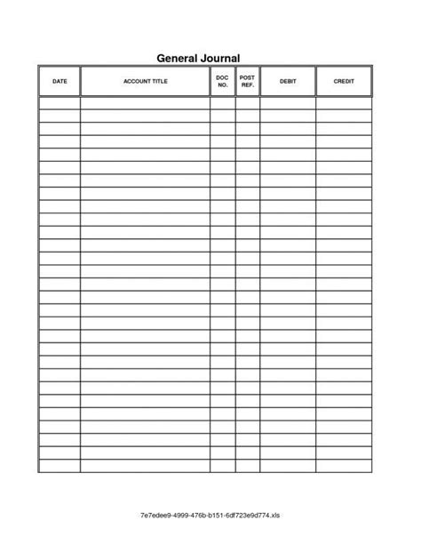 accounting journal template journal template excel templates