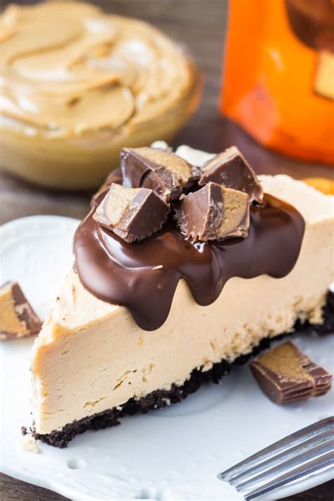 No Bake Peanut Butter Cheesecake Just So Tasty