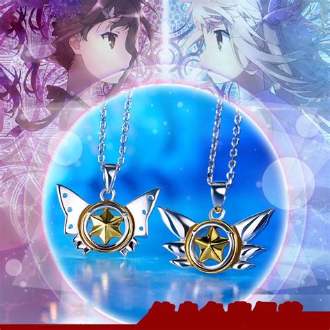 cute anime fate kaleid liner 925 silver pendant with 925 silver chain