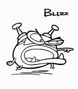 Coloring Pages Cyberchase Cartoon Color Character Kids Buzz Printable Characters Cow Sheets Chicken Back sketch template