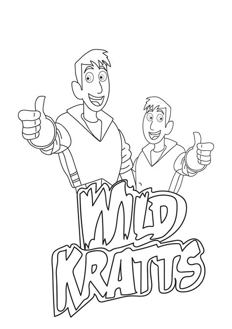 wild kratts coloring page  printable coloring pages  kids