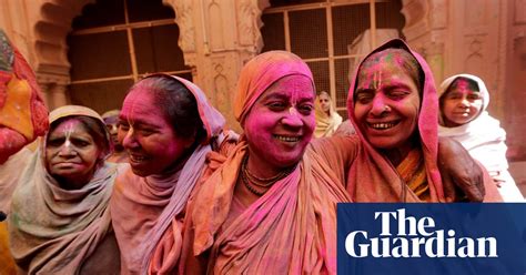 indian widows celebrate holi festival in pictures world news the guardian