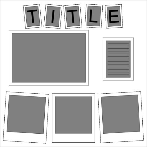 document template   layout pazzles craft room