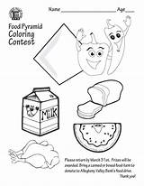 Coloring Pyramid Food Pages Getcolorings Getdrawings sketch template