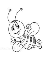 bees coloring pages