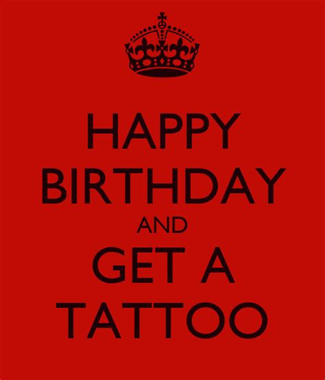 happy birthday    tattoo poster erik  calm  matic