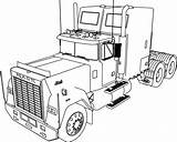 Truck Coloring Pages Trailer Semi Kenworth Printable Mack Print Colouring Color Tractor Sheets Superliner Farm Monster Getcolorings Lego Usa Horse sketch template
