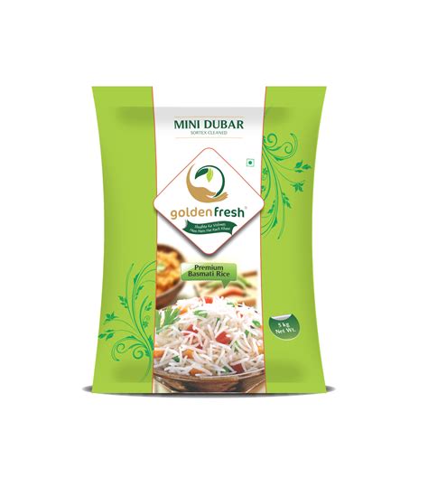 golden fresh basmati rice packaging adwintage