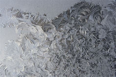 Frost Crystals On Glass Close Up Picture Free Photograph