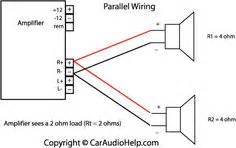 parallel speaker wiring car audio amplifier audio amplifiers parallel wiring
