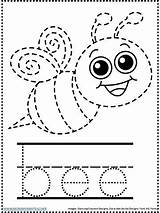 Worksheets Tracing Printables Preschoolers Theme Abejas Abelhas Coordenação Motora Plans sketch template