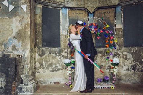 Paper Cranes And Rainbows At Asylum Chapel Melissa And Yoni