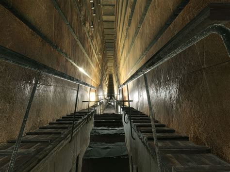 subatomic particles reveal a hidden void in the great pyramid of giza