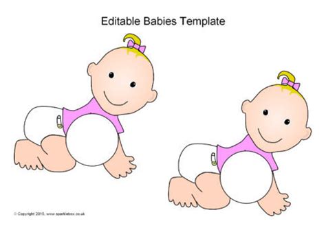 editable baby templates sb sparklebox