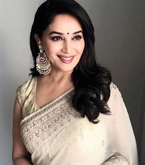 Madhuri Dixit In This Cream Saree Is As Dreamy As It Gets Lifestyle News