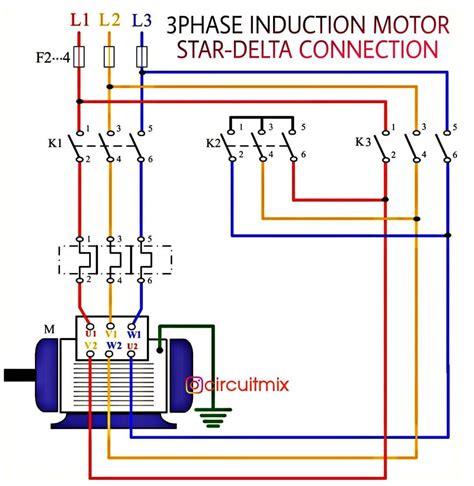 star delta wiring diagram 3 phase