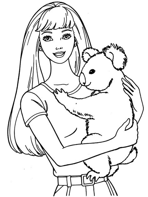 barbie coloring book pages coloring home