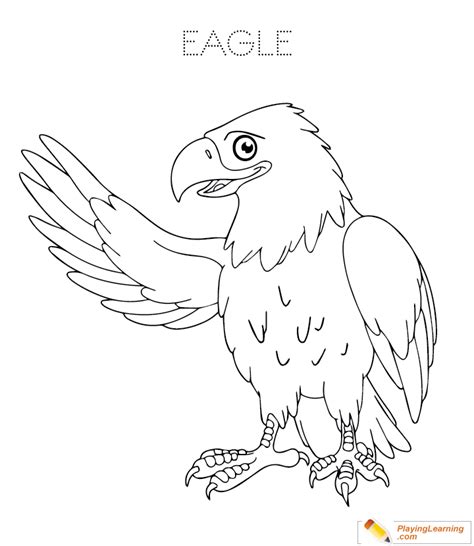cartoon eagle coloring image   cartoon eagle coloring image