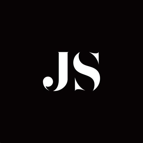 js logo letter initial logo designs template  vector art  vecteezy