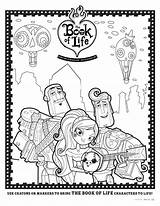 Book Life Coloring Pages sketch template