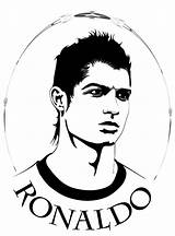 Ronaldo Coloring Clipart Cristiano Vector Drawing Portrait Cartoon Pages Face Football Player Soccer Cliparts Freepik Funny Critiano Clipground Cartoons Fans sketch template