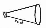 Megaphone Cheer Clipart Clip Cliparts sketch template