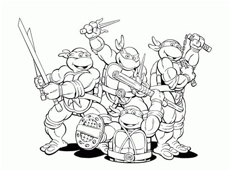 nija turtles coloring pages coloring home