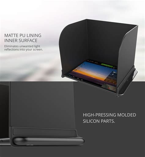 folding fpv monitor hood sun shade  ipad tablet flying tech