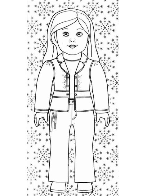 american girl isabelle doll coloring page  printable coloring