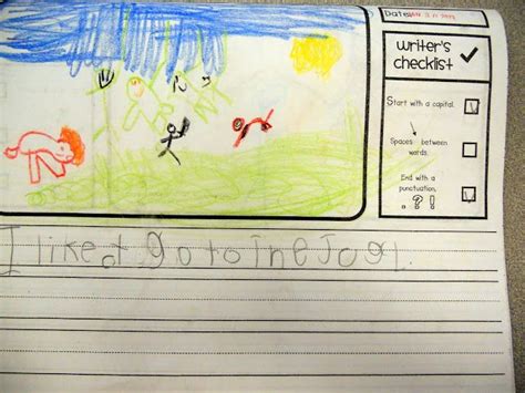 kindergarten kidlets   writers st grade writing beginning