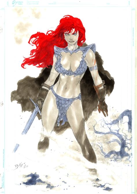 red sonya pin up by ed benes in jose gonzalez s jose
