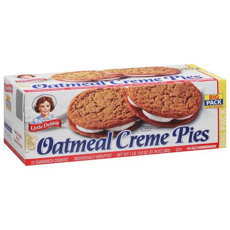 little debbie oatmeal creme pies big pack shop snack cakes at h e b