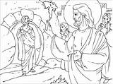 Lazarus Raised Bible sketch template