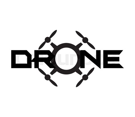 drone logo concept design stock vector colourbox