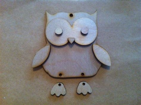 large wooden owl shape craft decoration unpainted plaque ebay