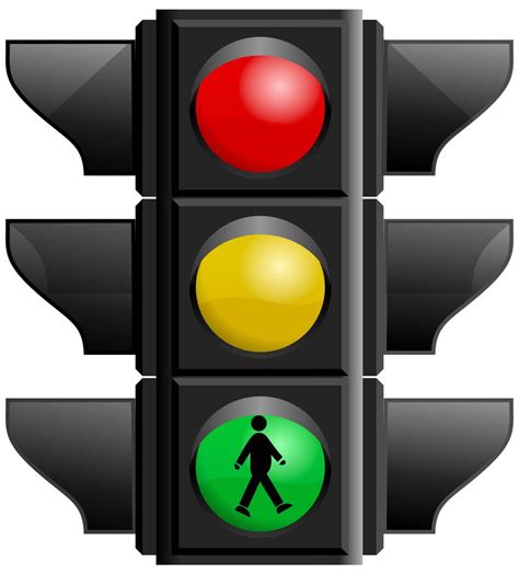 glossy traffic signal light vector titanui