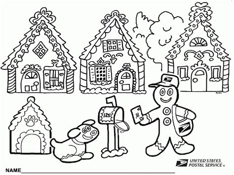 gingerbread house coloring pages coloring home