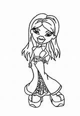 Bratz Coloring Pages Printable  Pdf Color sketch template