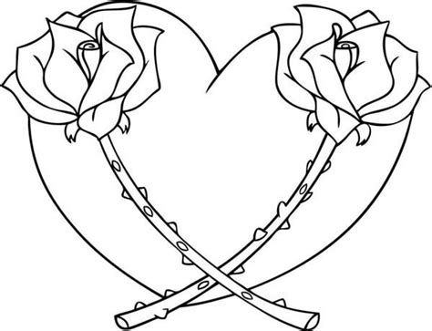heart coloring pages heart coloring pages rose coloring pages