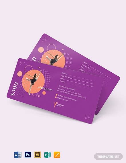 salary money voucher template illustrator word apple pages