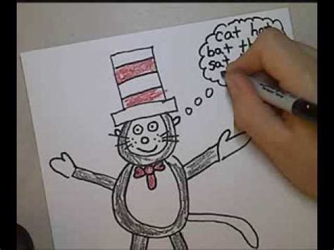 cat   hat drawing youtube